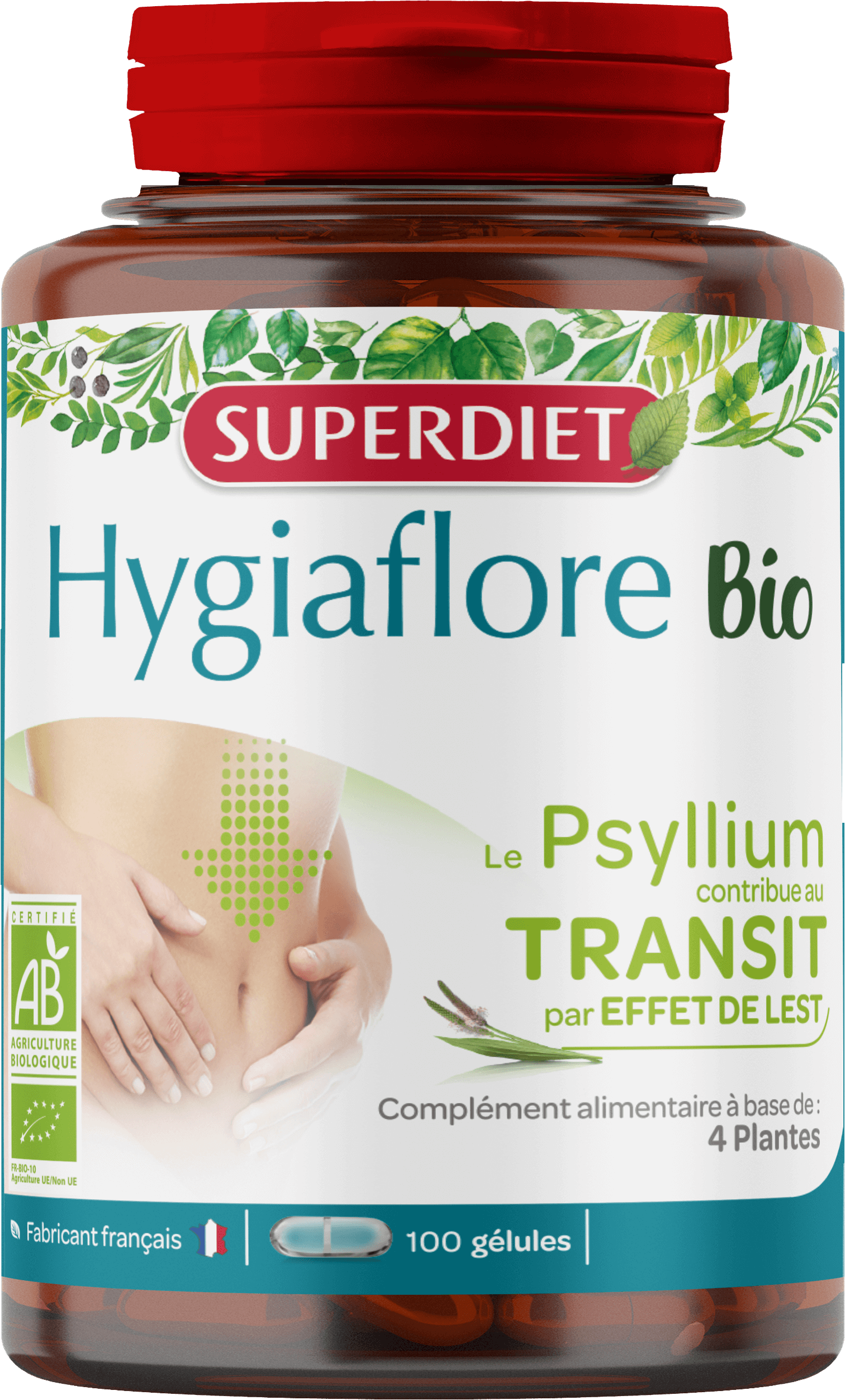 Super Diet Hygiaflore psyllium bio 100gel  PL483/336